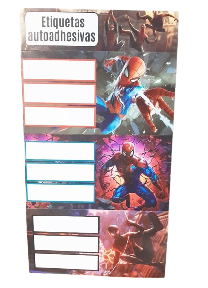 ETIQUETA NORCA ECO X3 SPIDERMAN