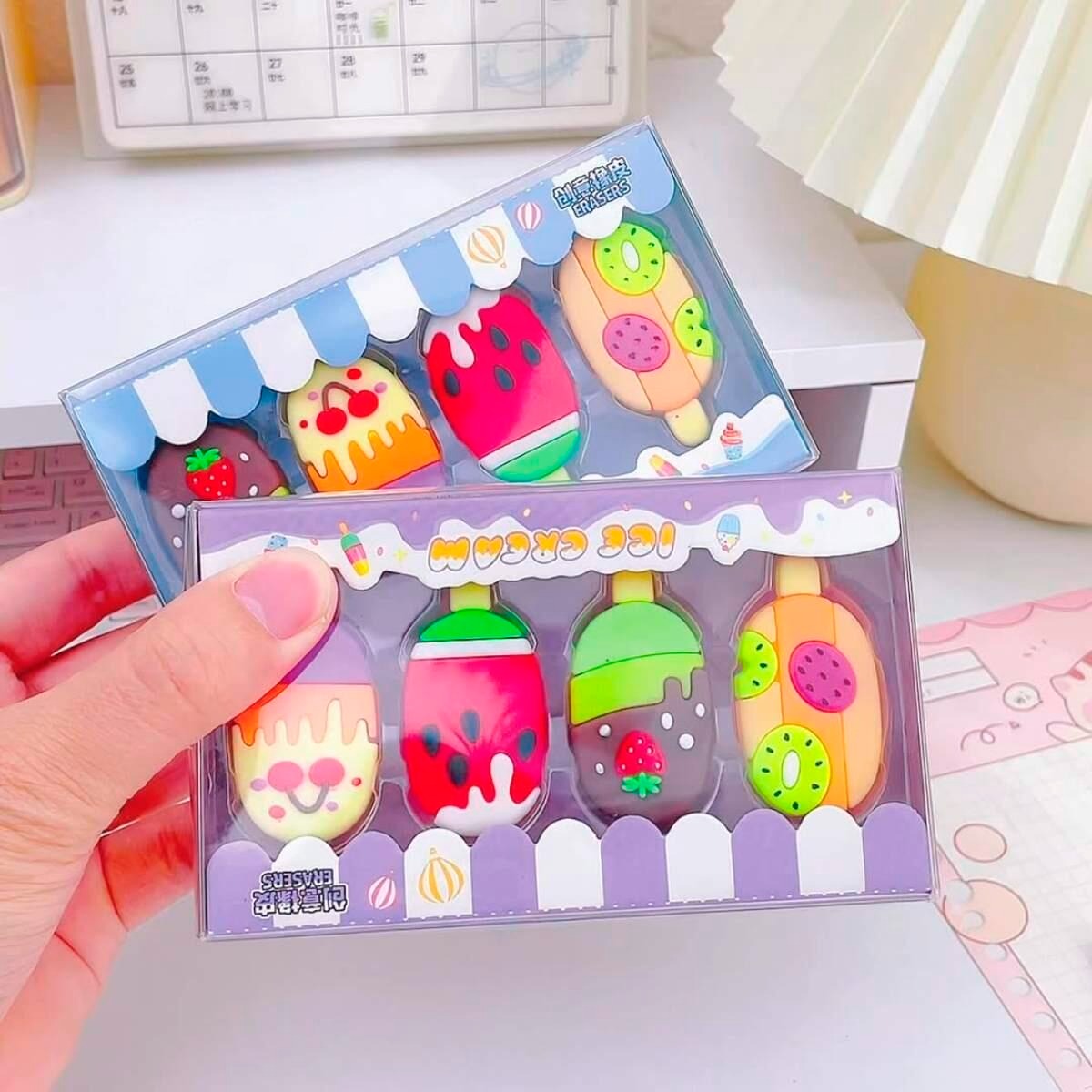 GOMA LAPIZ FORMITA HELADO X4