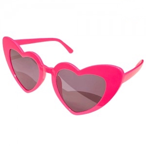 ANTEOJO RIGIDO CORAZON LOLITA FUCSIA
