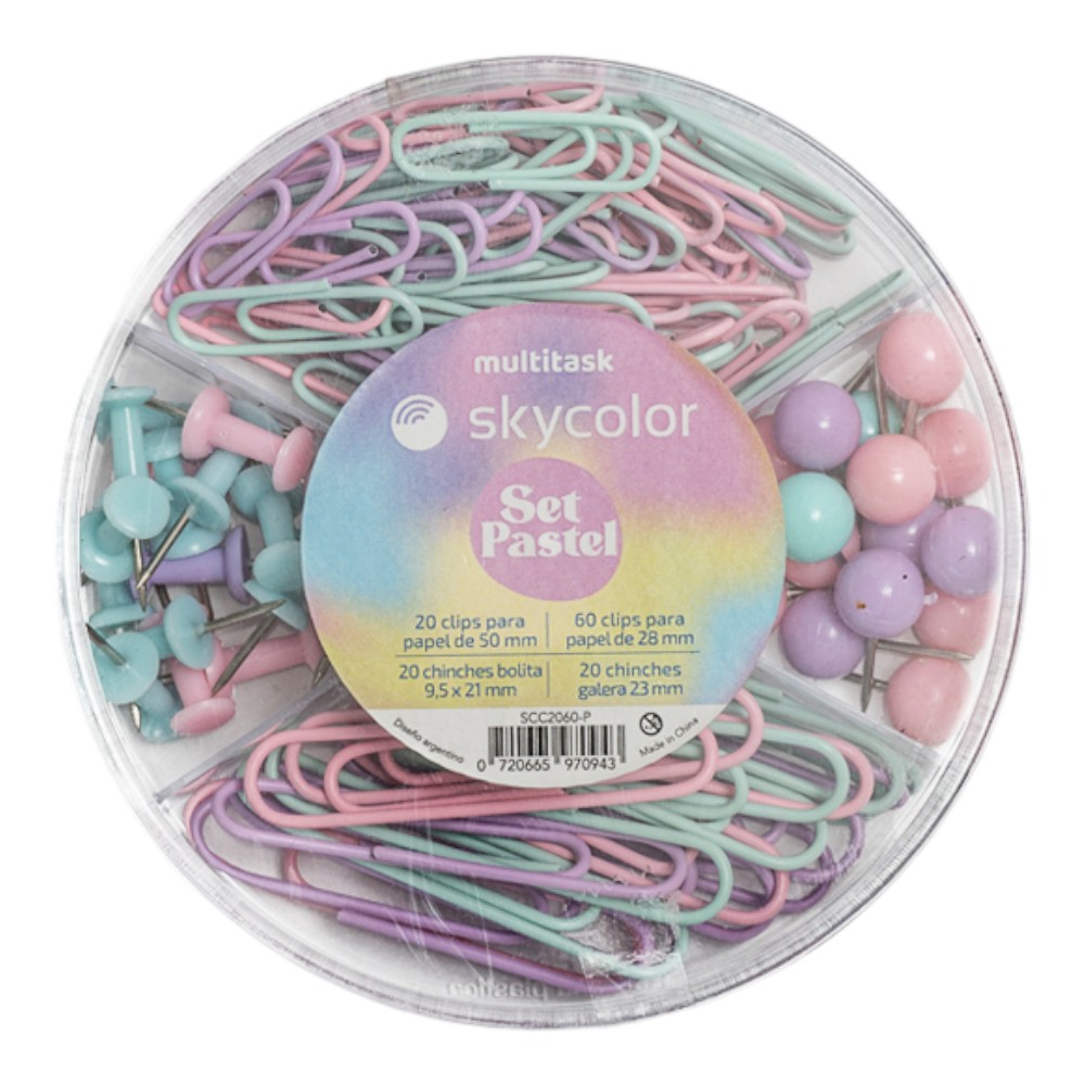 CLIPS SKYCOLOR SETS PASTEL 4 EN1