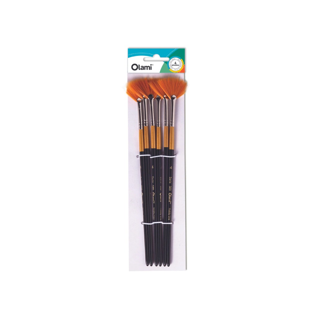 PINCEL ABANICO CABO CORTO Nº6 S.589